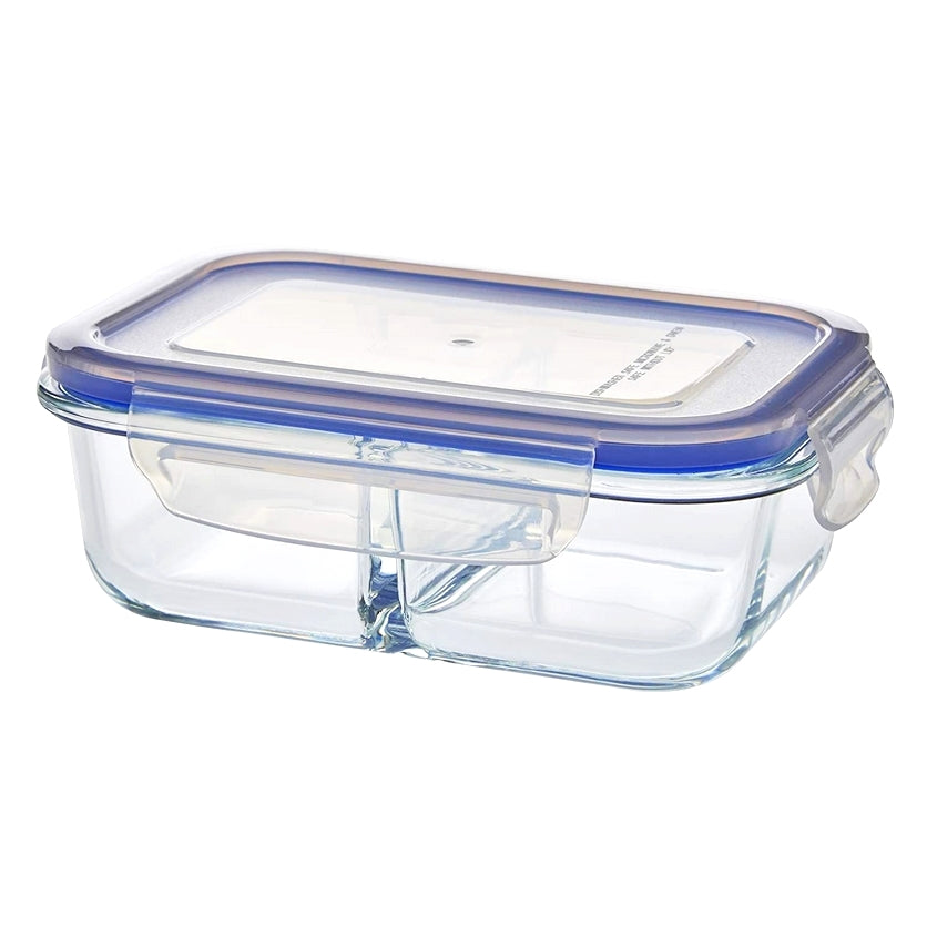 Pote de Vidro Retangular Hermético Duplo 1,5L