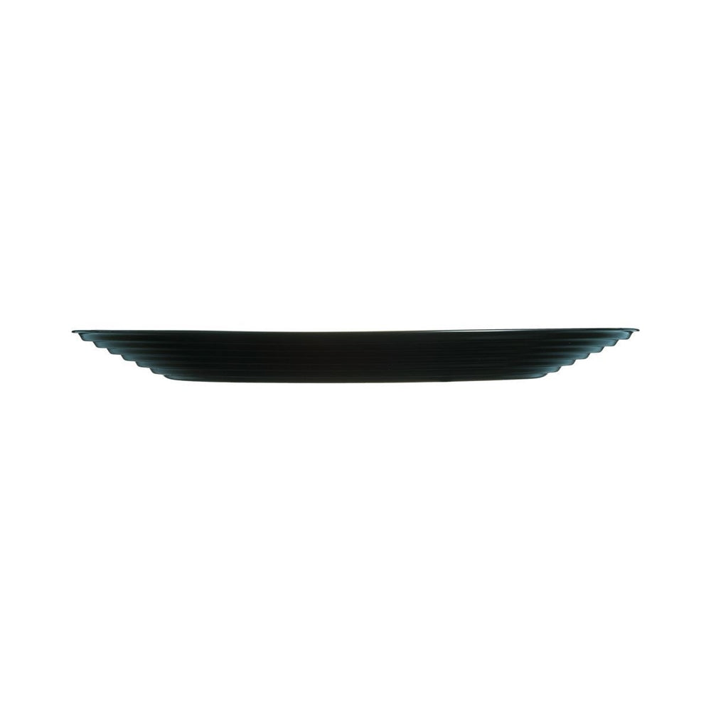 PRATO RASO HARENA VIDRO TEMPERADO PRETO 27CM LUMINARC