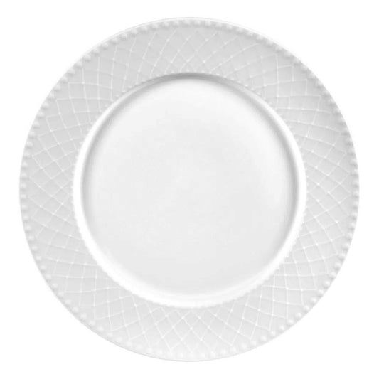 PRATO RASO ODESSA PORCELANA BRANCO 27,5CM LHERMITAGE