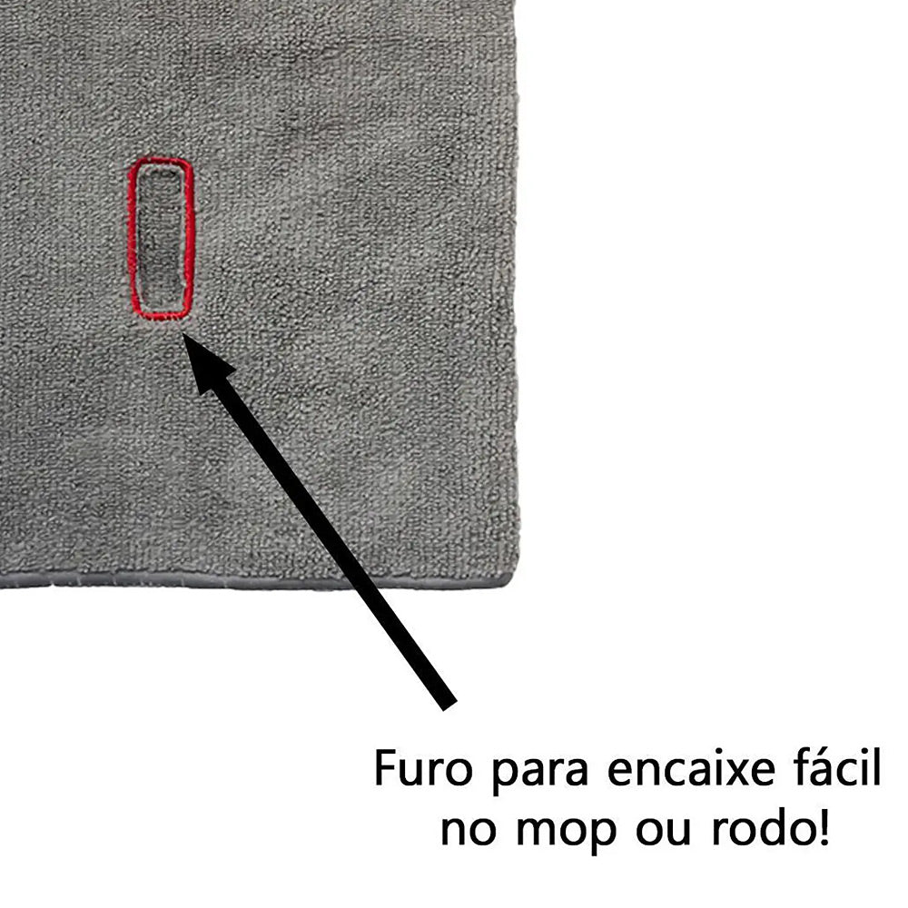 Pano de Chão com Furo em Microfibra 60x50cm Powemaid