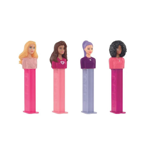 Dispensador PEZ Barbie com 3 Refis de Pastilhas 25,5g