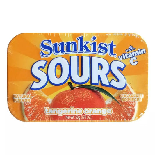 Pastilhas Sabor Laranja E Tangerina 50g Sunkist Sours