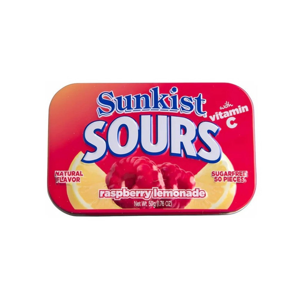Pastilhas Sabor Limao E Framboesa 50g Sunkist Sours
