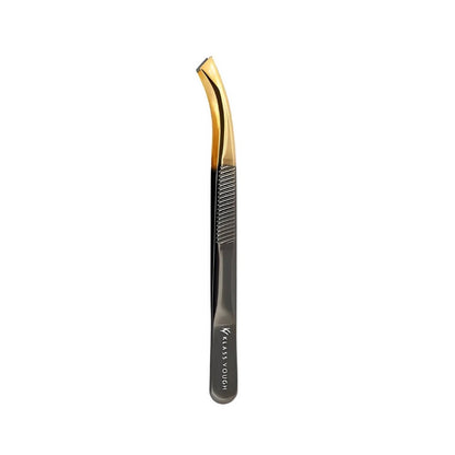 Pinça Profissional Ponta Dourada Curva Twor112 Klass Vough