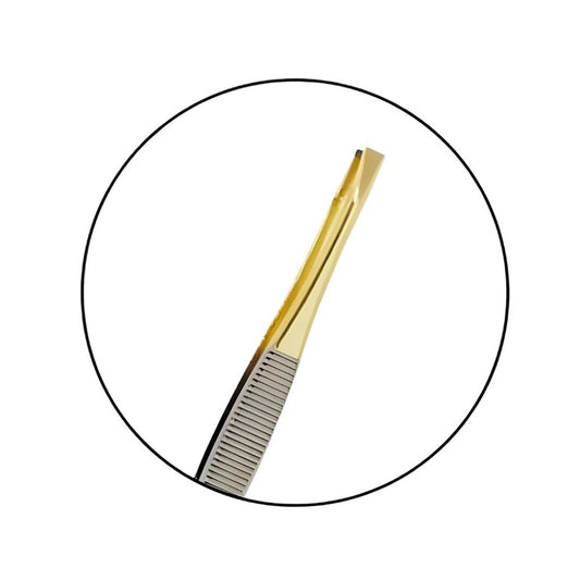 Pinça Profissional Ponta Dourada Reta Tw008chg Klass Vough
