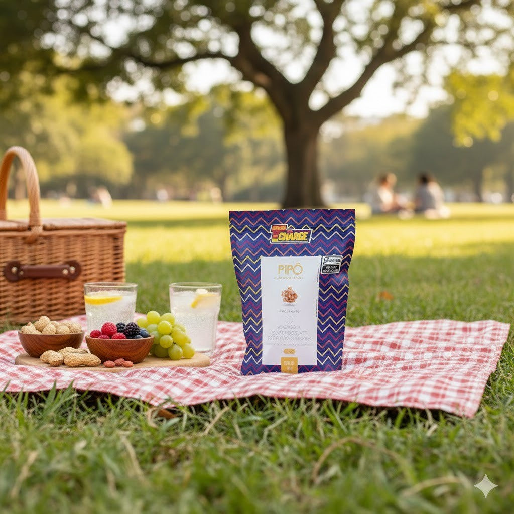 Pipoca Doce Charge Amendoim e Chocolate 90g Pipó