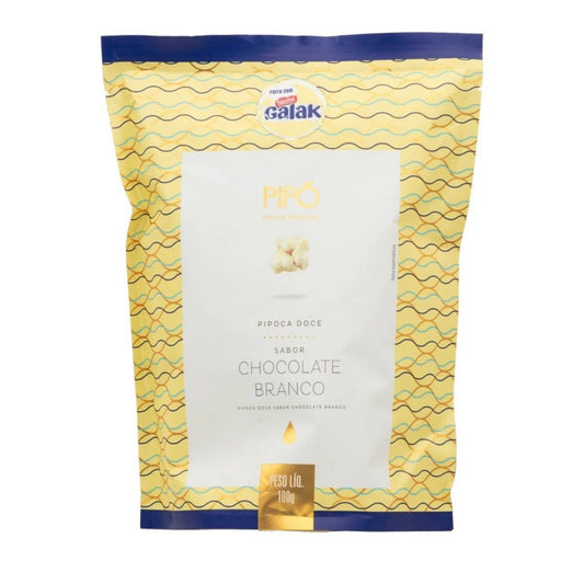 Pipoca Doce sabor Chocolate Branco 90g Pipó
