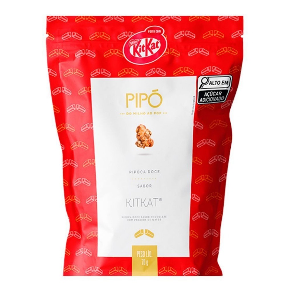 Pipoca Doce sabor Chocolate e Coco 90g Pipó