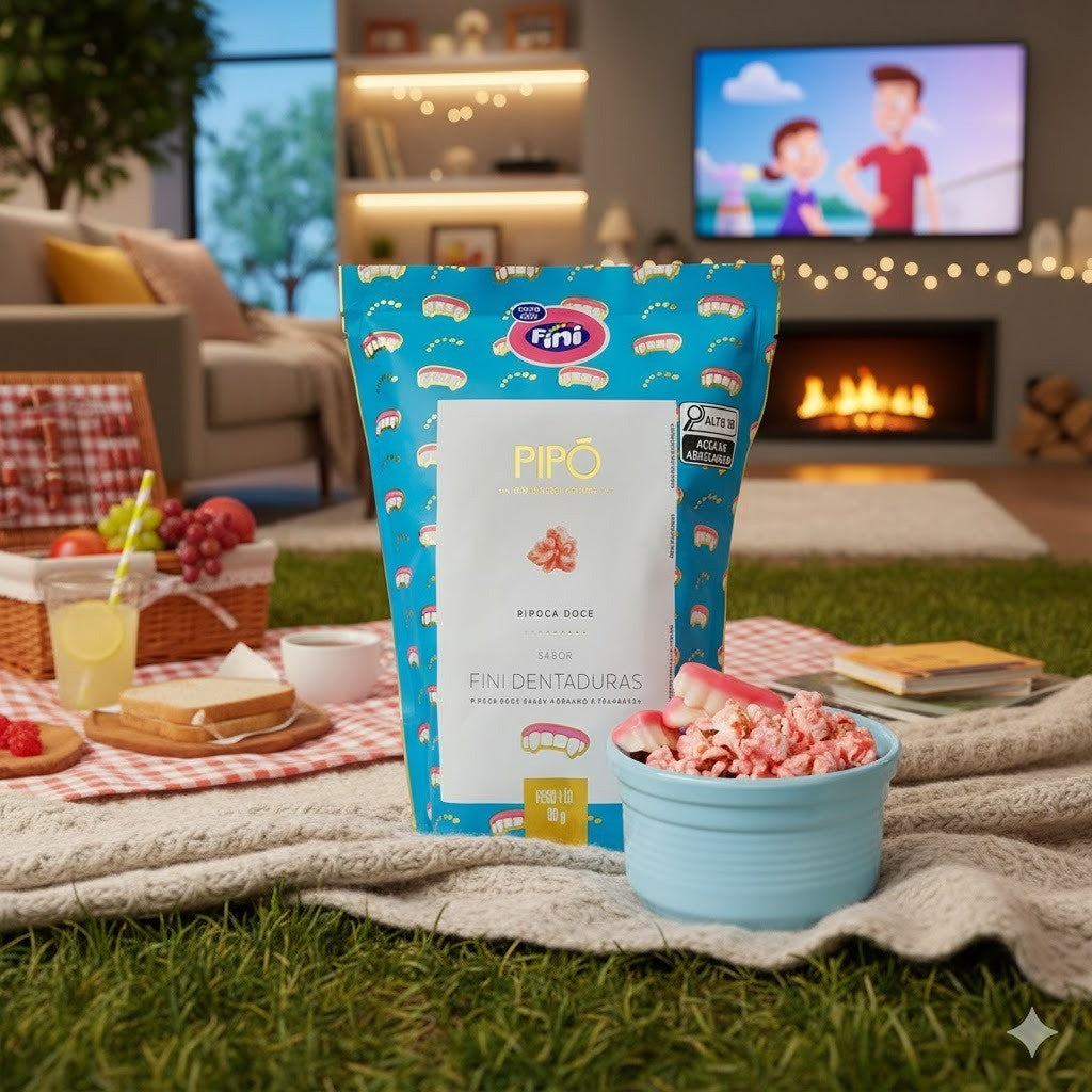 Pipoca Doce sabor Fini Dentaduras 80g Pipó