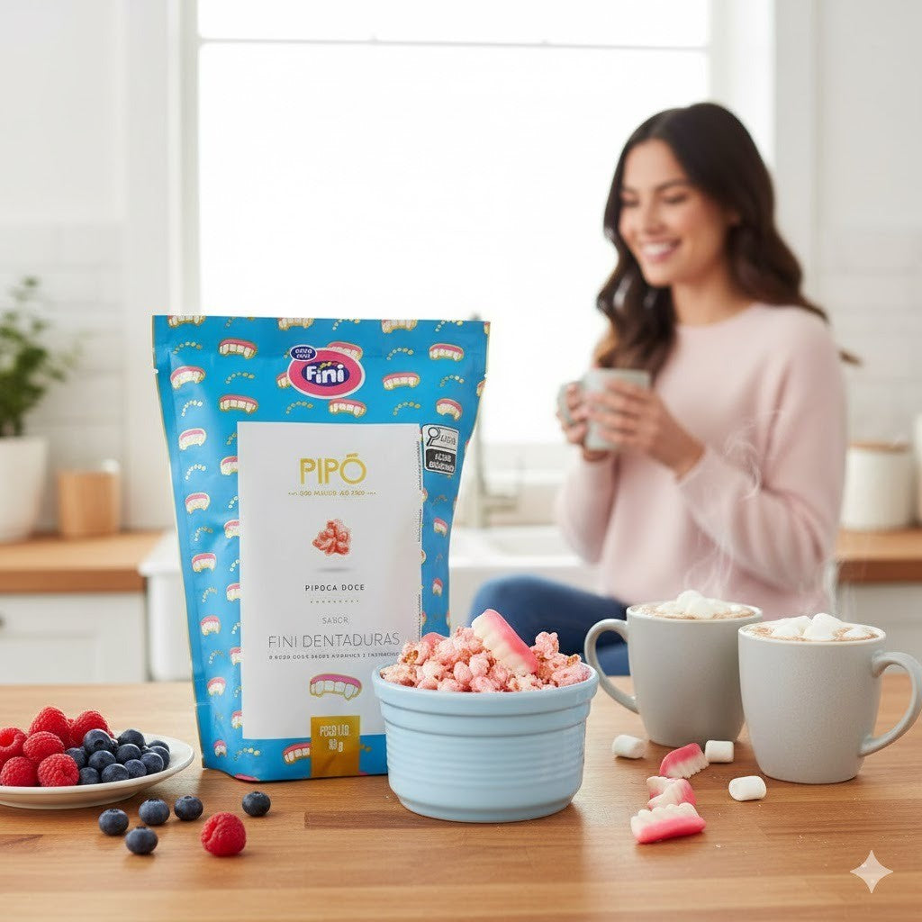Pipoca Doce sabor Fini Dentaduras 80g Pipó