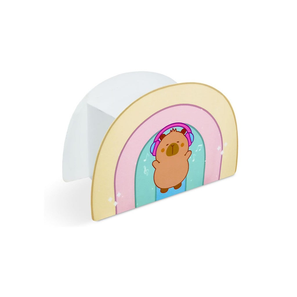 Porta Caneta Duplo Capivara Arco Iris Geguton