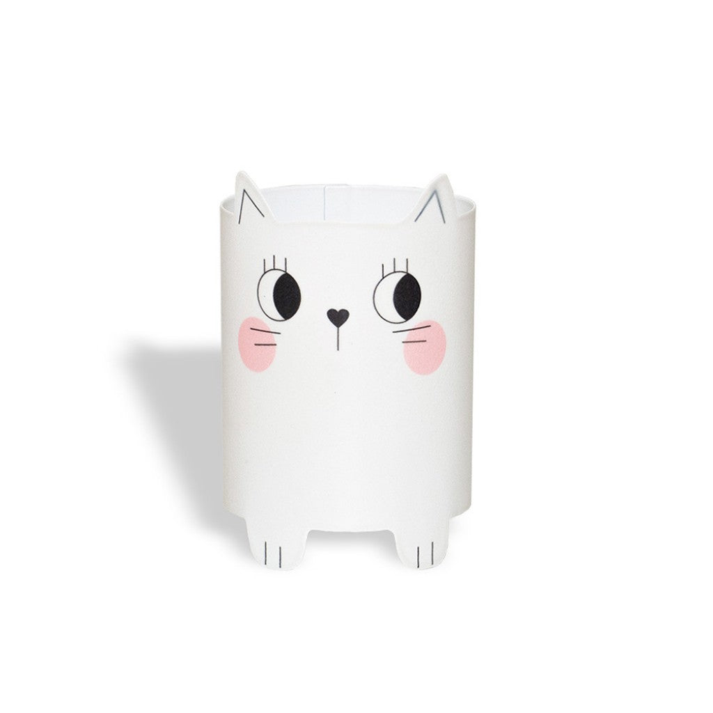 Porta Caneta Torre Gata Mimi Branco Geguton