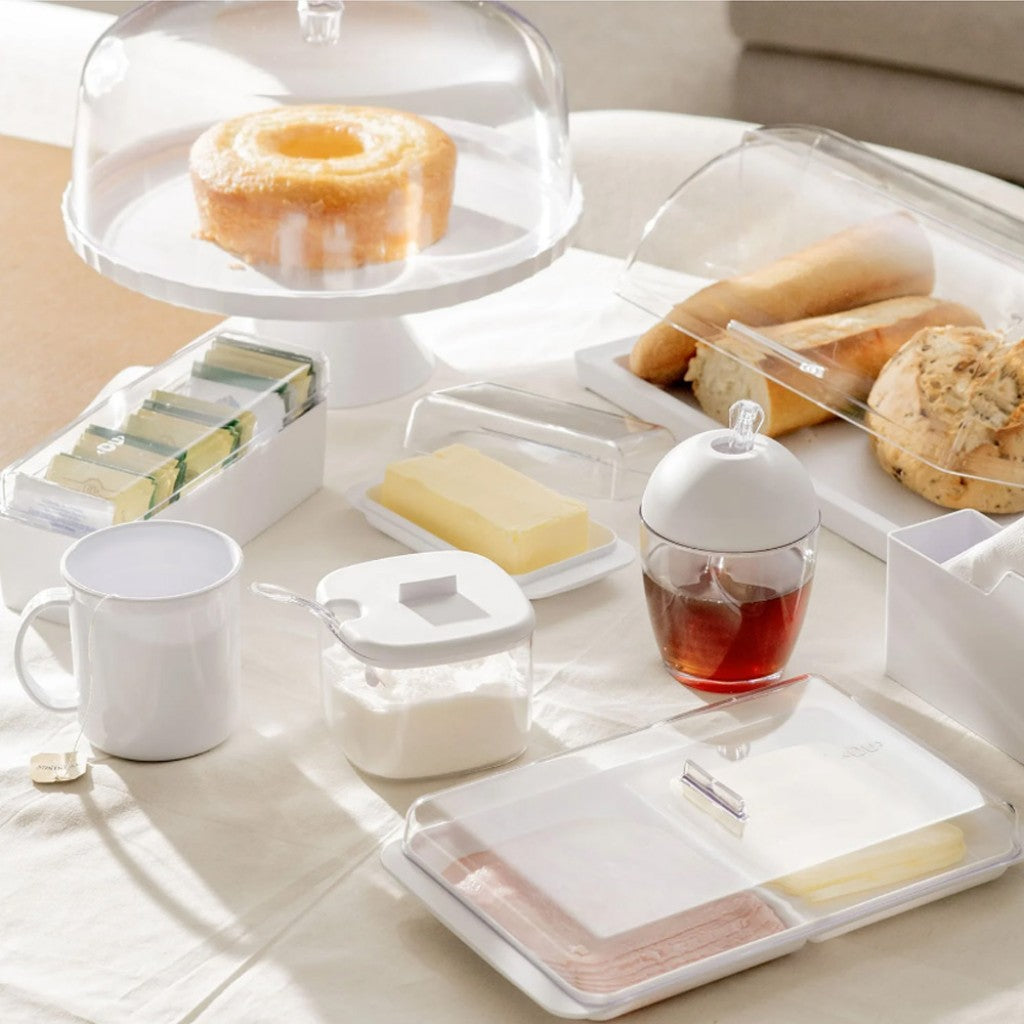 Porta-frios Duplo com Tampa Break Branco