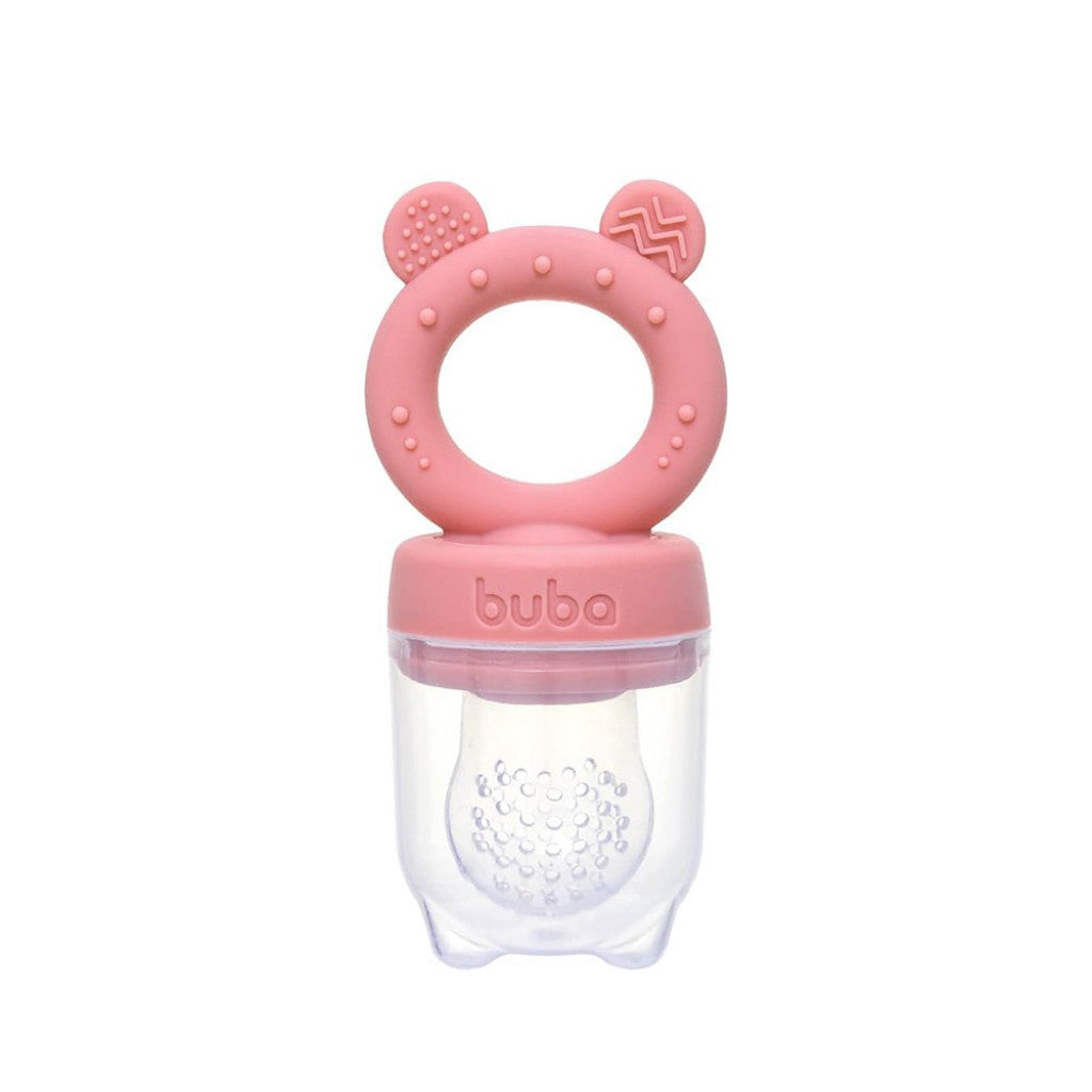Porta Frutinhas em Silicone Ursinho Rosa Buba