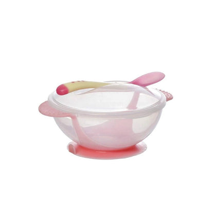 Porta-Papinha com Colher Rosa 350ml Western Baby