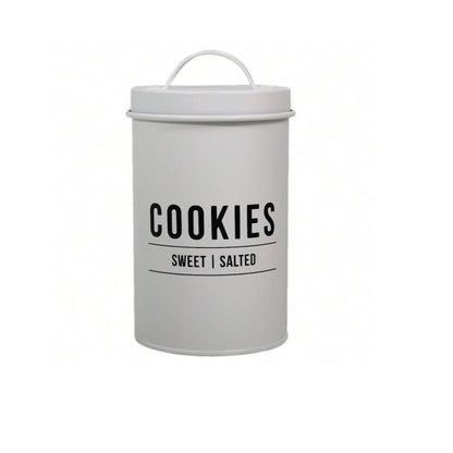 Pote para Biscoito Manhattan Hauskraft Aço Galvanizado Branco 1,7L