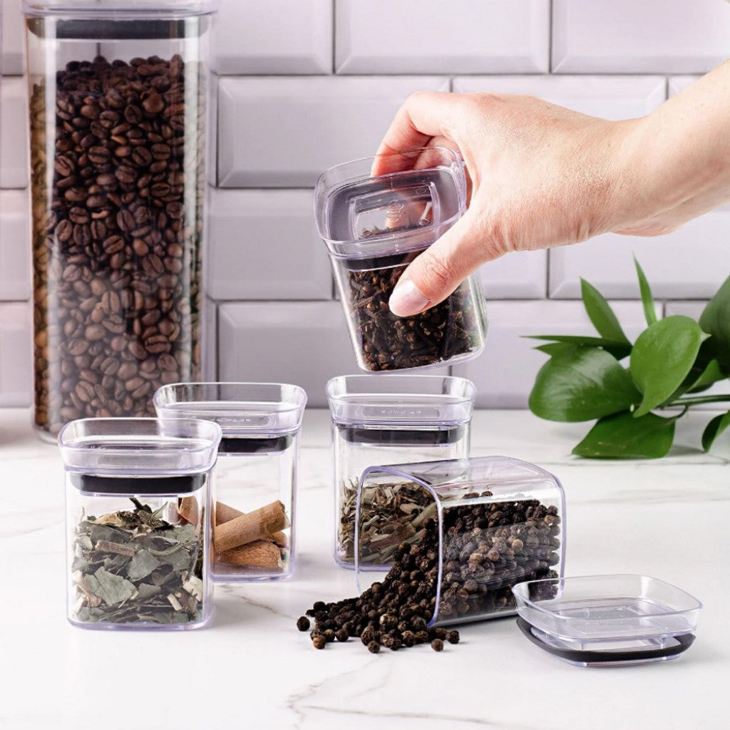 Pote Hermetico Acrilico Quadrado 150ml