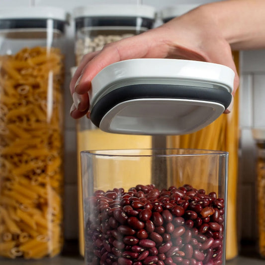 Pote Hermetico Acrilico Quadrado 1L Ou