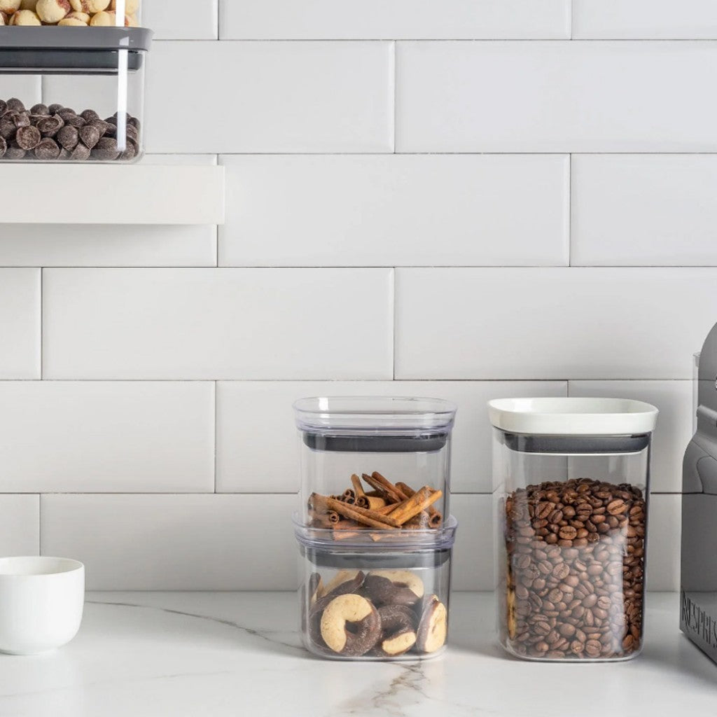 Pote Hermetico Acrilico Quadrado 1L Ou