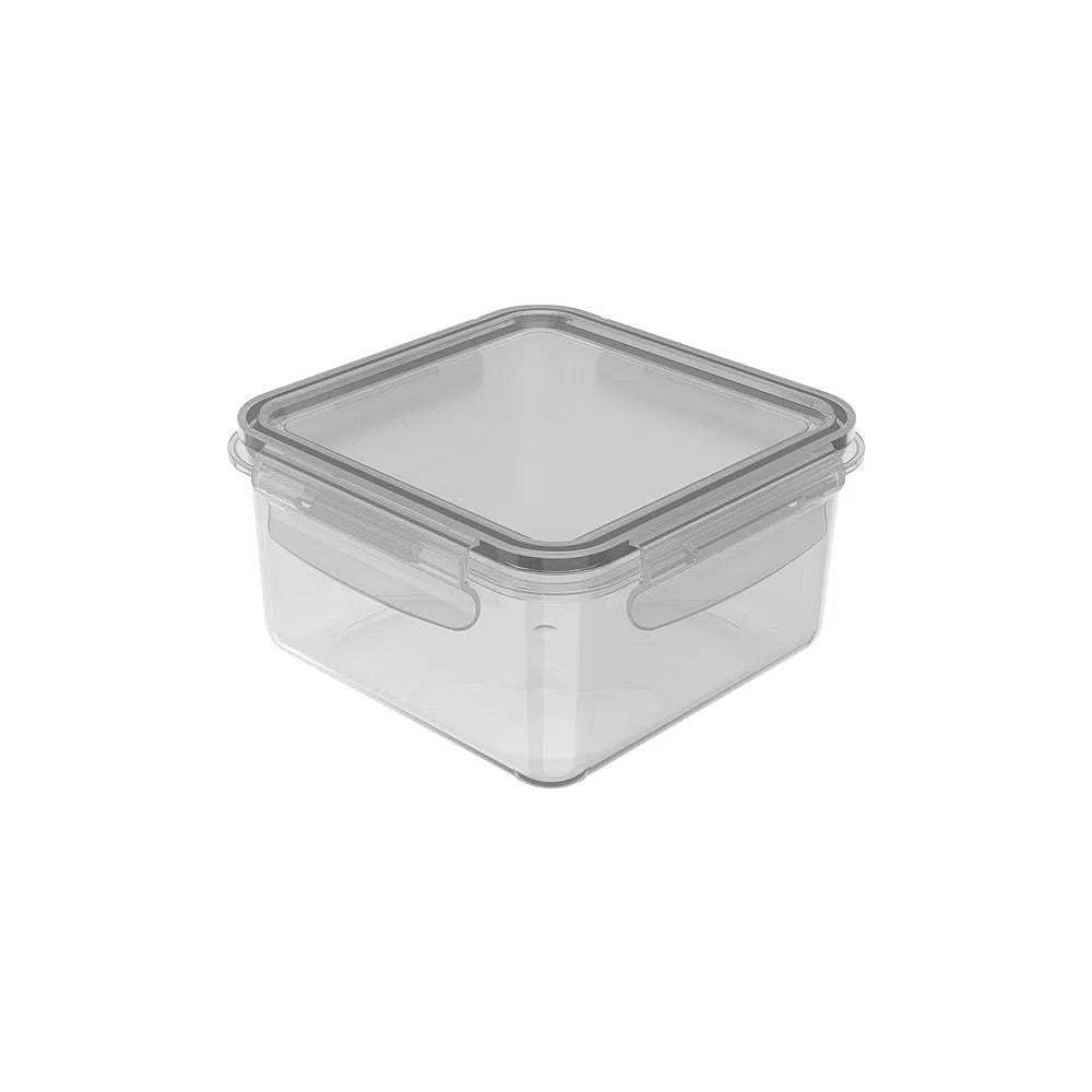 Pote Organizador de geladeira Click Quadrado 800 ml - Natural - Ou