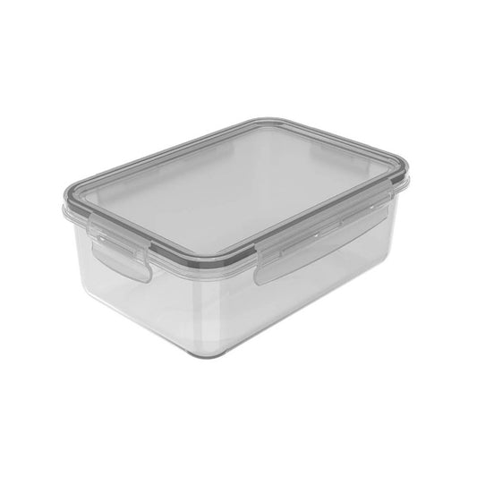 Pote Organizador de geladeira Click Retangular 1280 ml - Natural