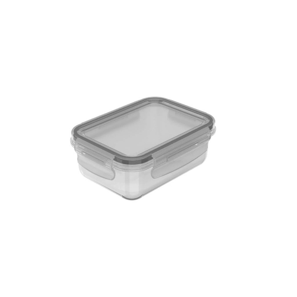 Pote organizador de Geladeira Click Retangular 380 ml - Natural