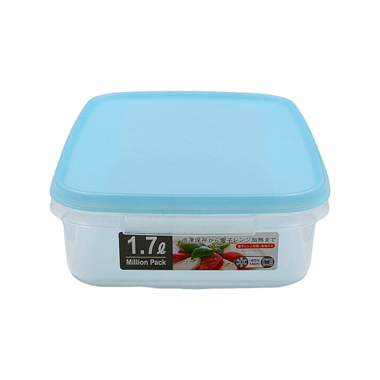 Pote de Plástico com Tampa Azul 1,7L