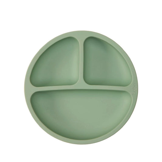 Pratinho em Silicone com Ventosa Verde Buba