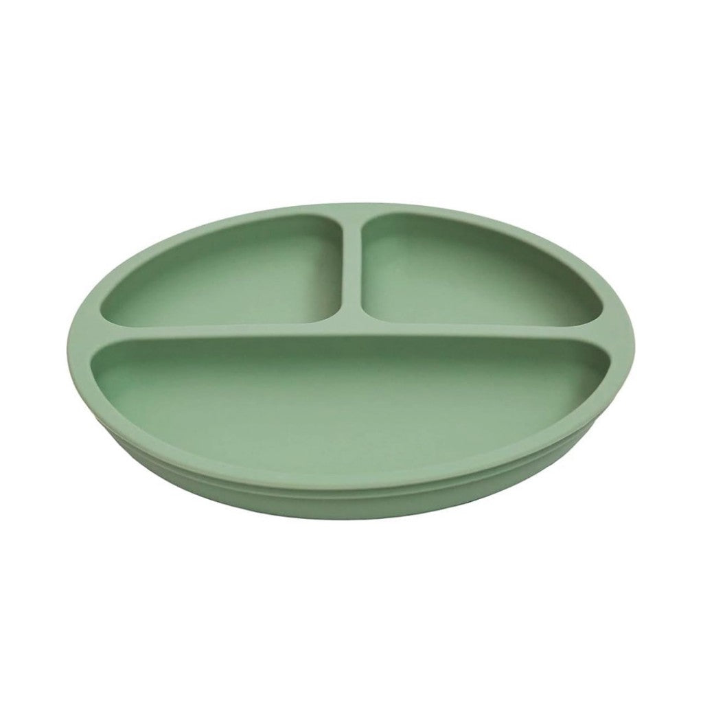 Pratinho em Silicone com Ventosa Verde Buba