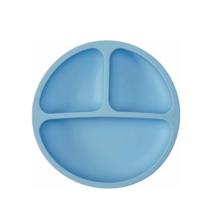 Pratinho em Silicone com Ventosa Azul Buba