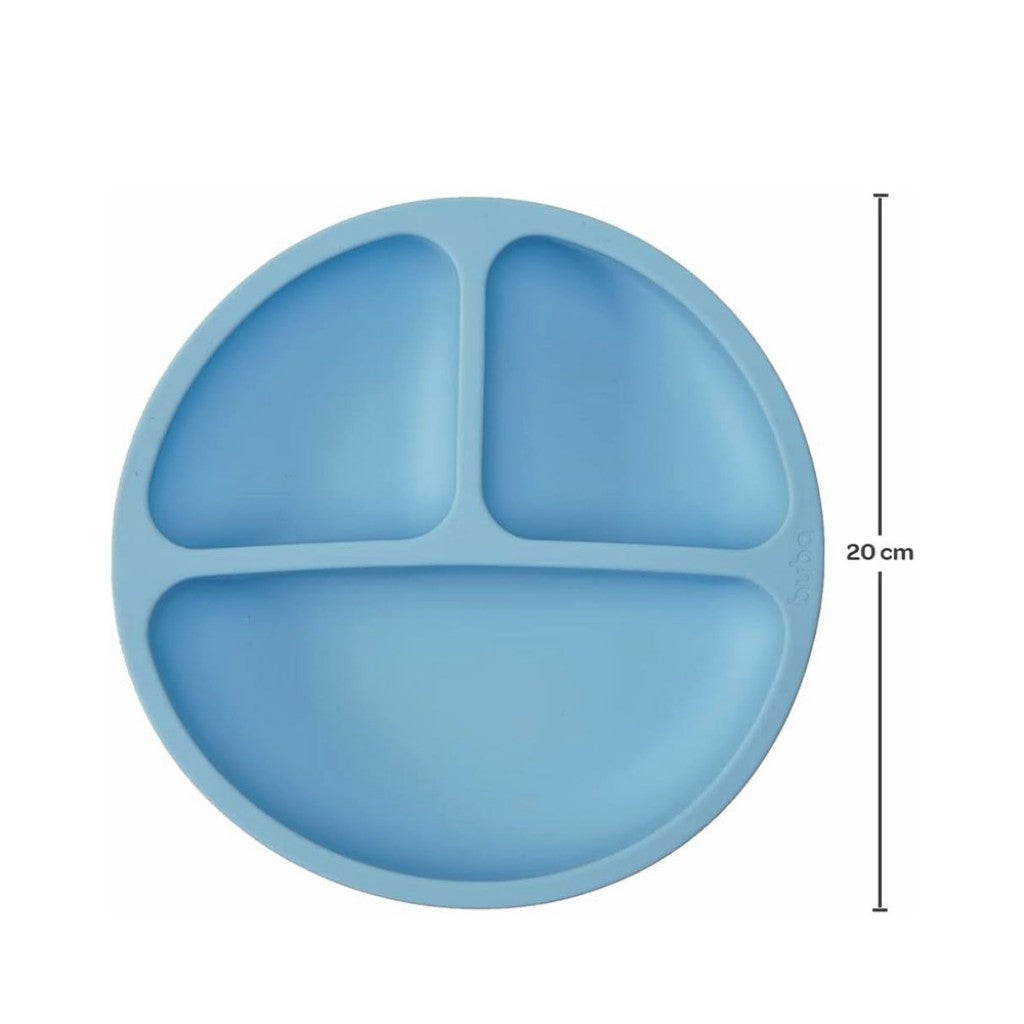 Pratinho em Silicone com Ventosa Azul Buba