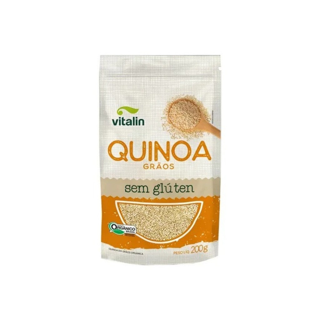 Quinoa em Grãos Orgânica Sem Glúten 200g Vitalin