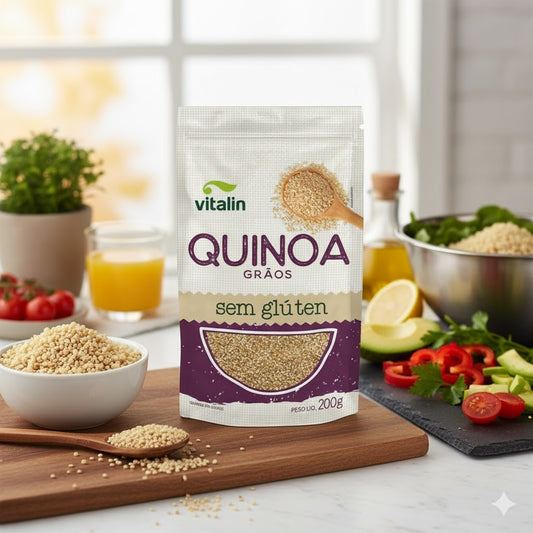 Quinoa em Grãos Sem Glúten 200g Vitalin