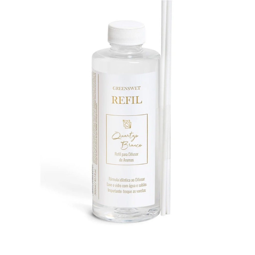 Refil Difusor Quartzo Branco 300ml Greenswet