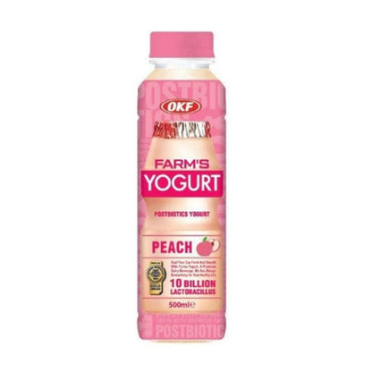Bebida Láctea OKF Farm's Yogurt Sabor Pêssego 500ml