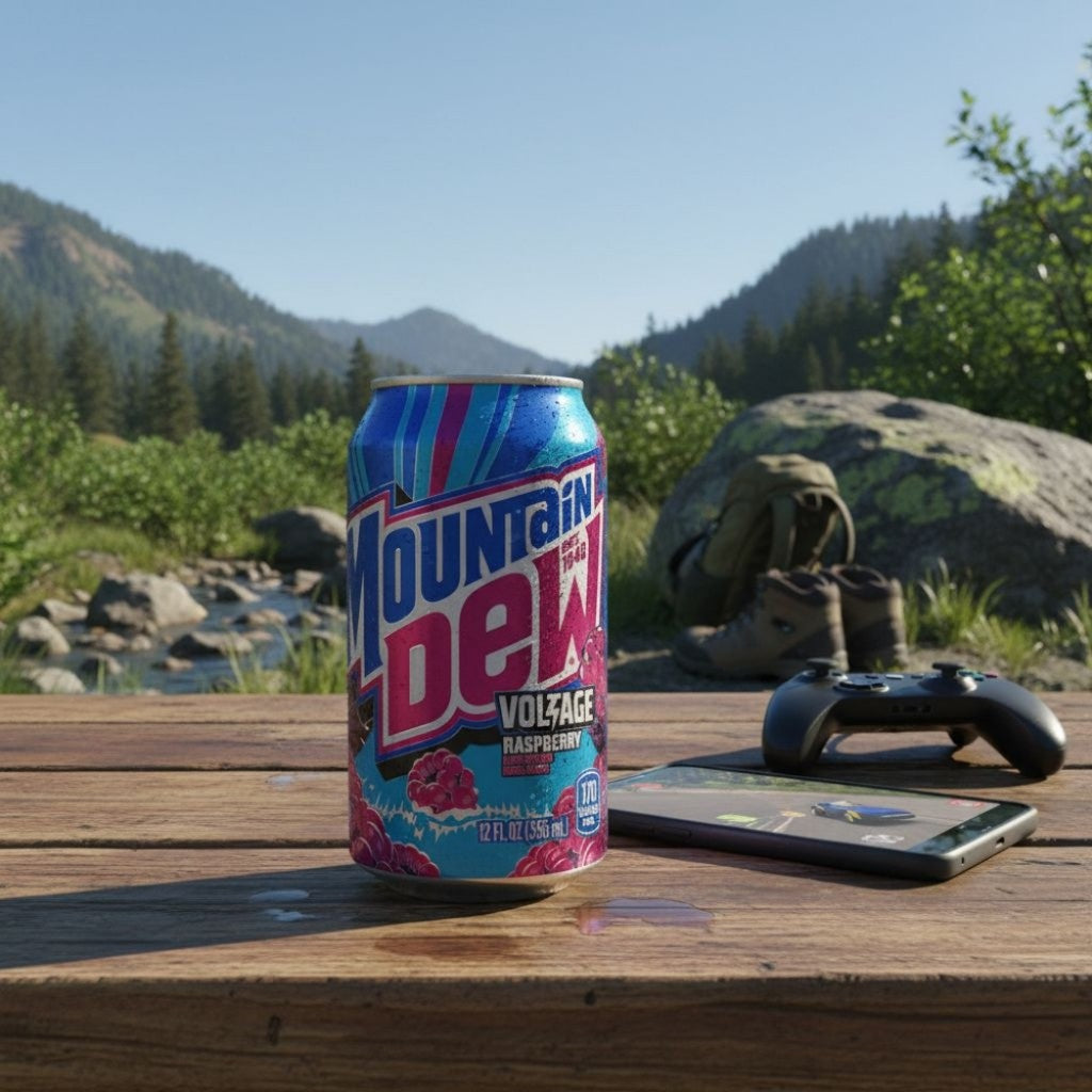 Refrigerante Mountain Dew Voltage Raspberry 355ml