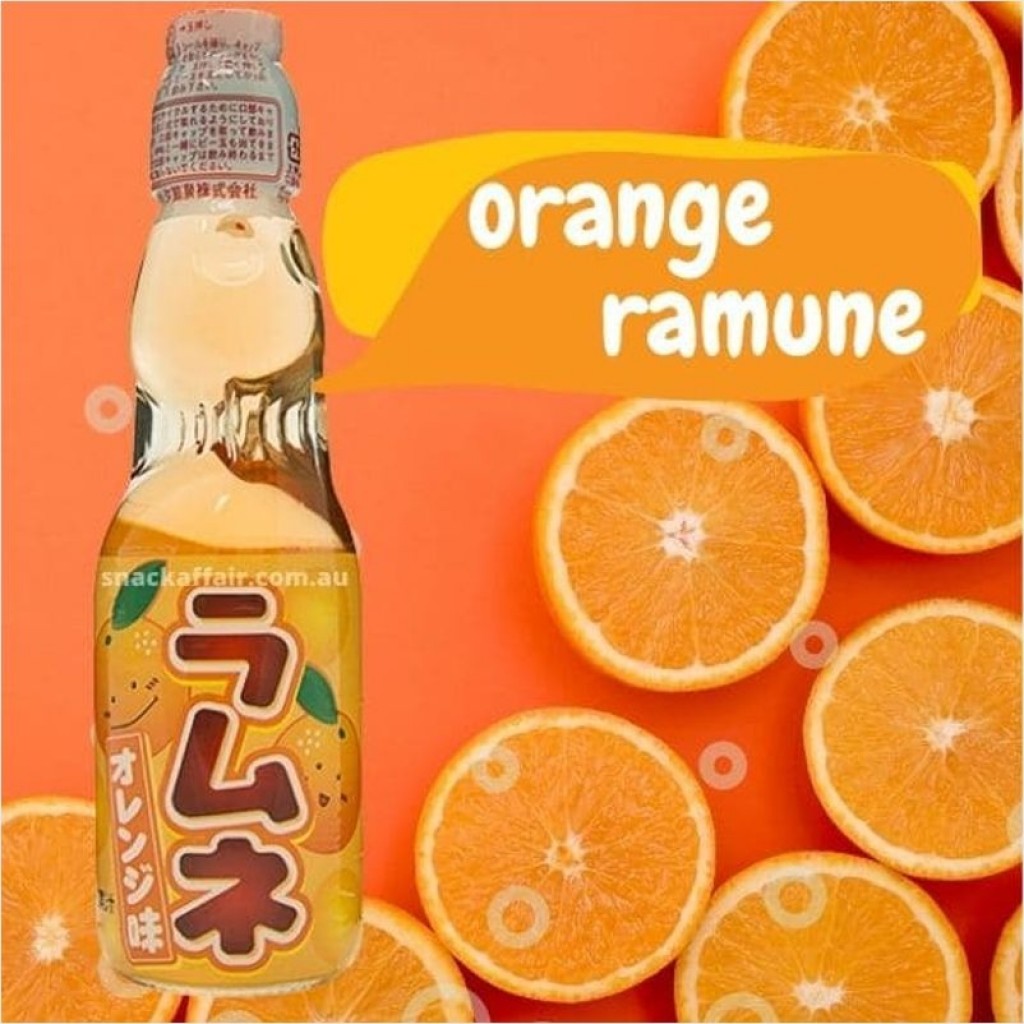 Refrigerante Ramune Sabor Laranja 200ml Hata