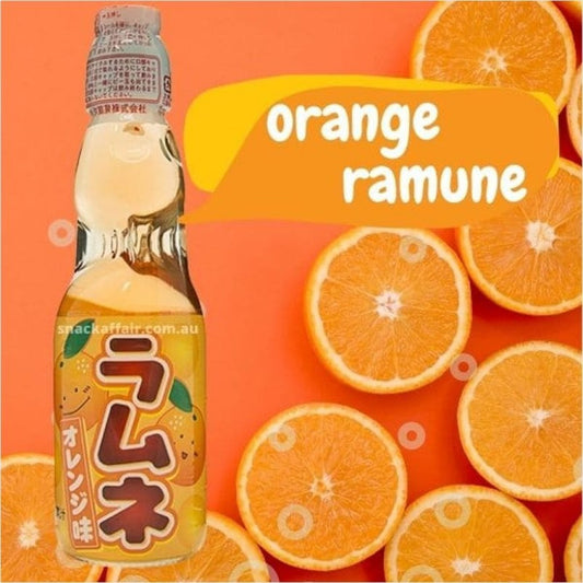 Refrigerante Ramune Sabor Laranja 200ml Hata