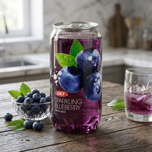 Refrigerante Sparkling Sabor Blueberry 350ml OKF