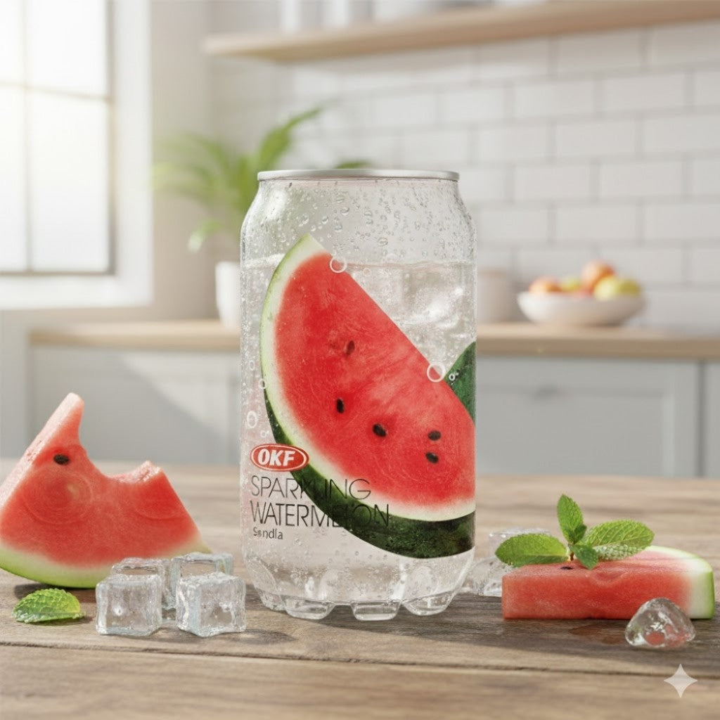 Refrigerante Sparkling Sabor Melancia 350ml OKF