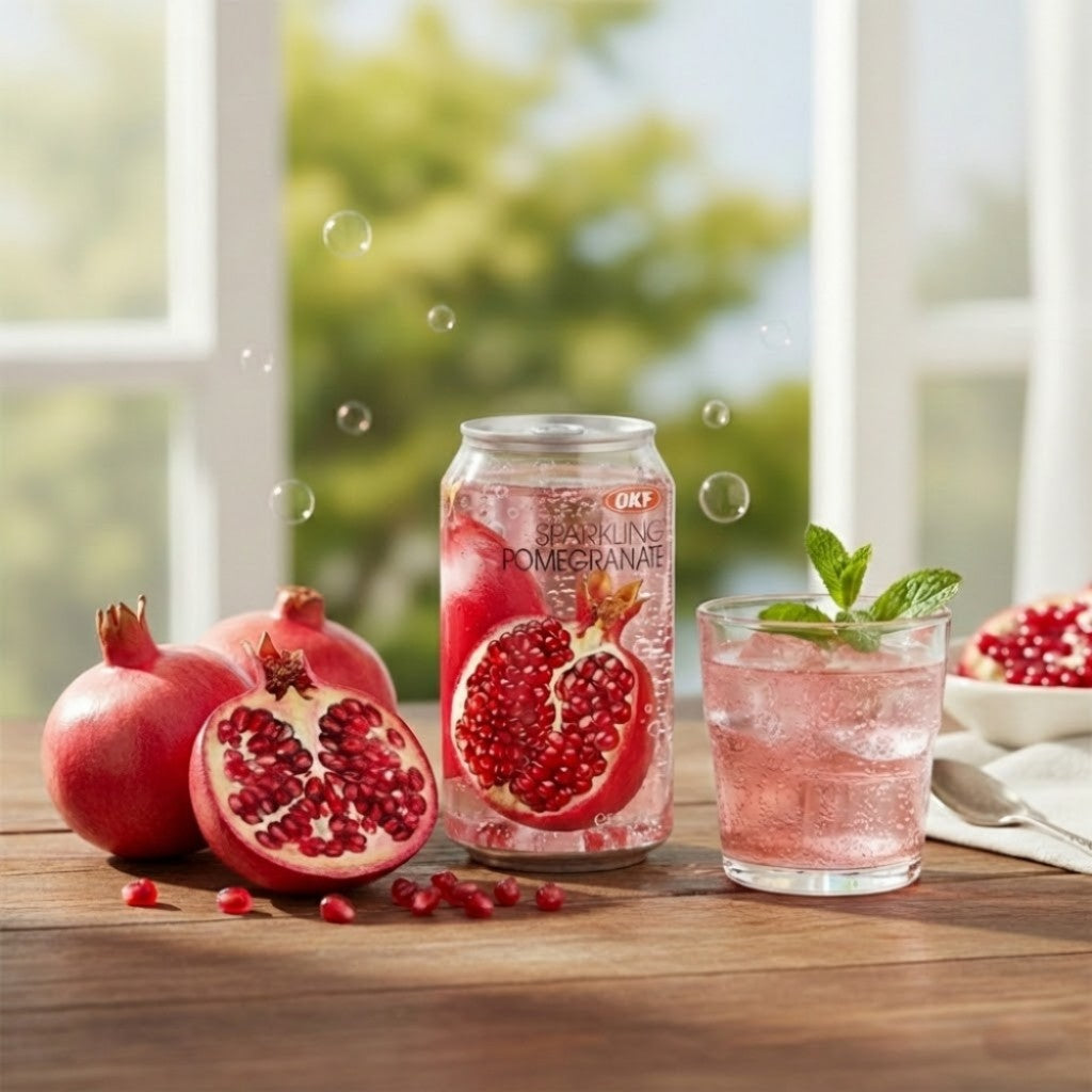 Refrigerante Sparkling Sabor Romã 350ml OKF