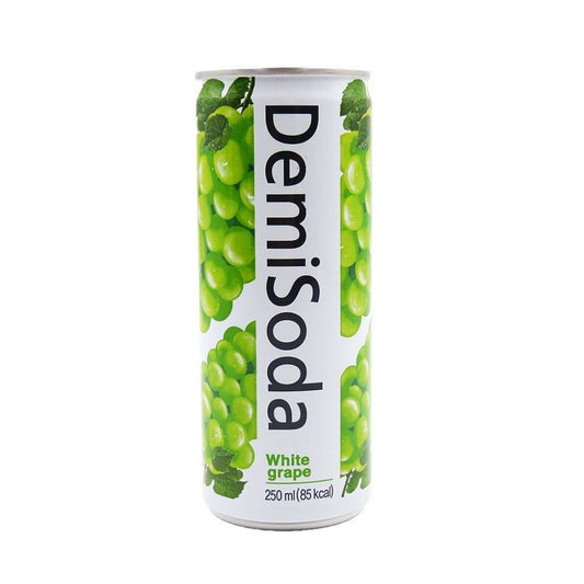 Refrigerante sabor Uva Verde Lata 250ml Demi Soda