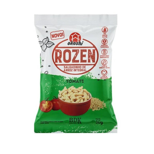 Rozen Salgadinho de Arroz Integral Tomate 50g Okoshi