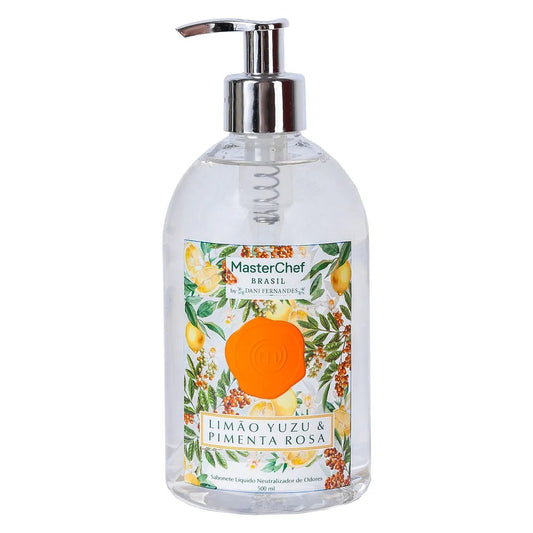 Sabonete Neutralizador MasterChef Limão Yuzu Pimenta Rosa 500ml Dani Fernandes
