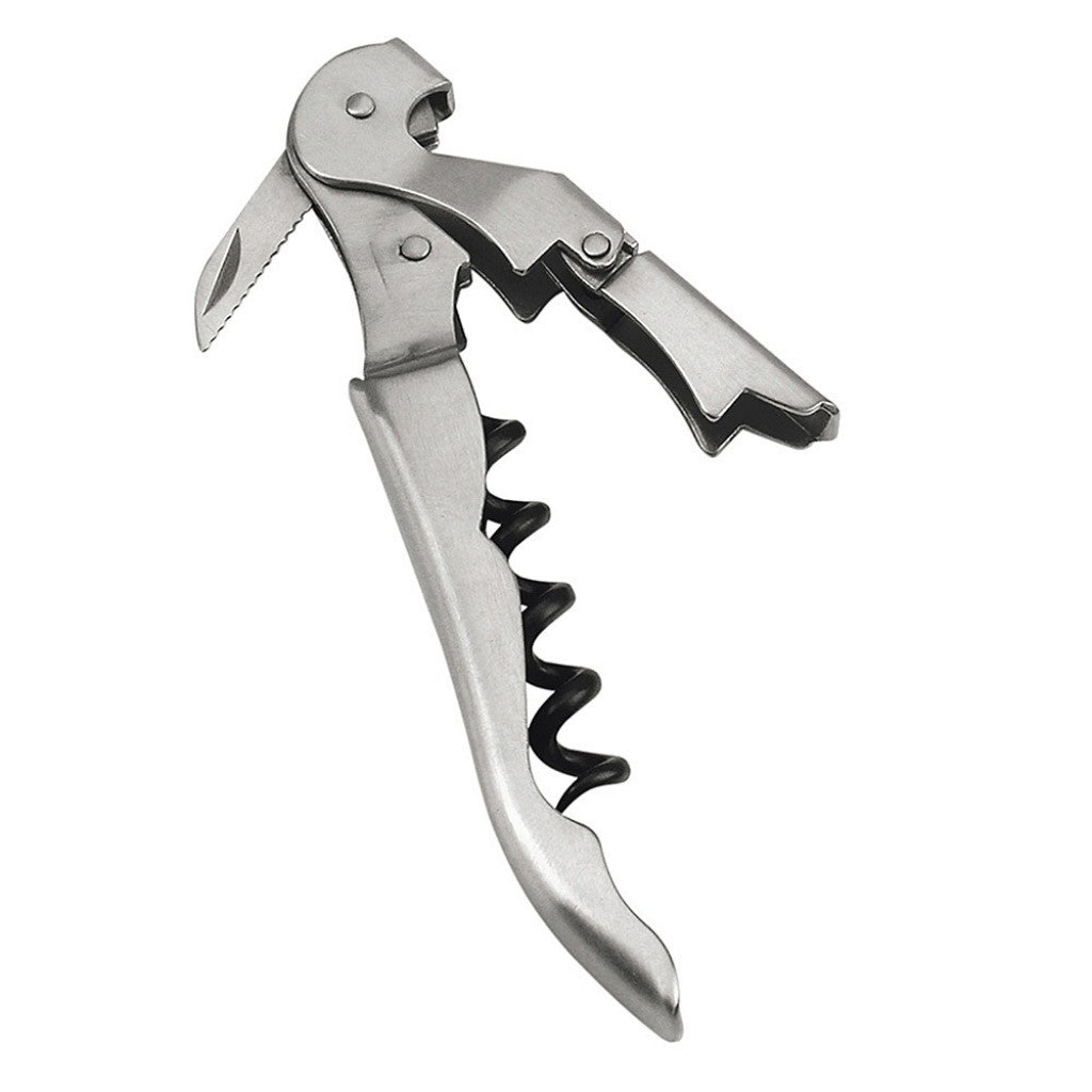 Saca Rolhas em Aço Inox Dois Estágios 12x1,5x2cm Dynasty