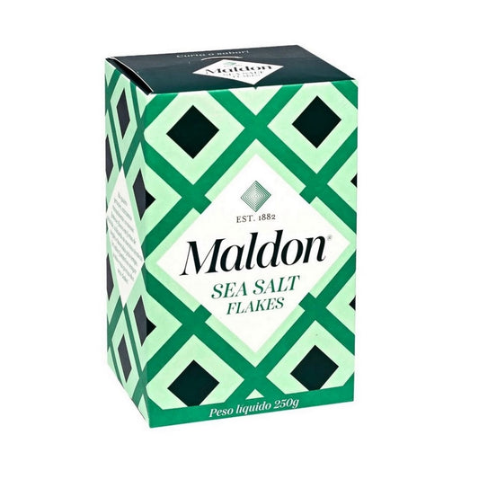 Sal Marinho em Flocos Maldon 250g - Temperos e Especiarias Premium