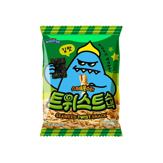 Salgadinho com Alga Marinha Seaweed Twist 70g Sweet Monster
