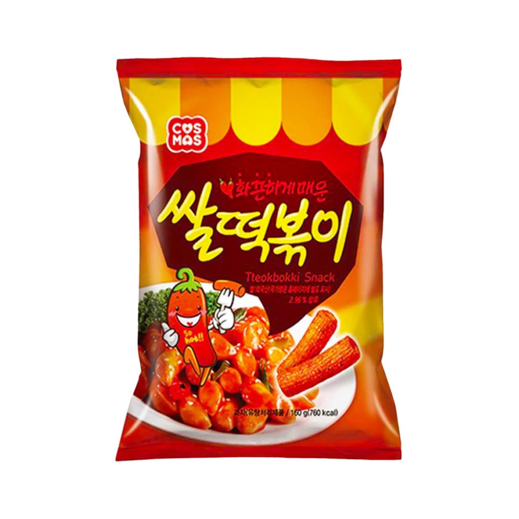 Salgadinho de Arroz Picante Tteokbokki 160g Cosmos