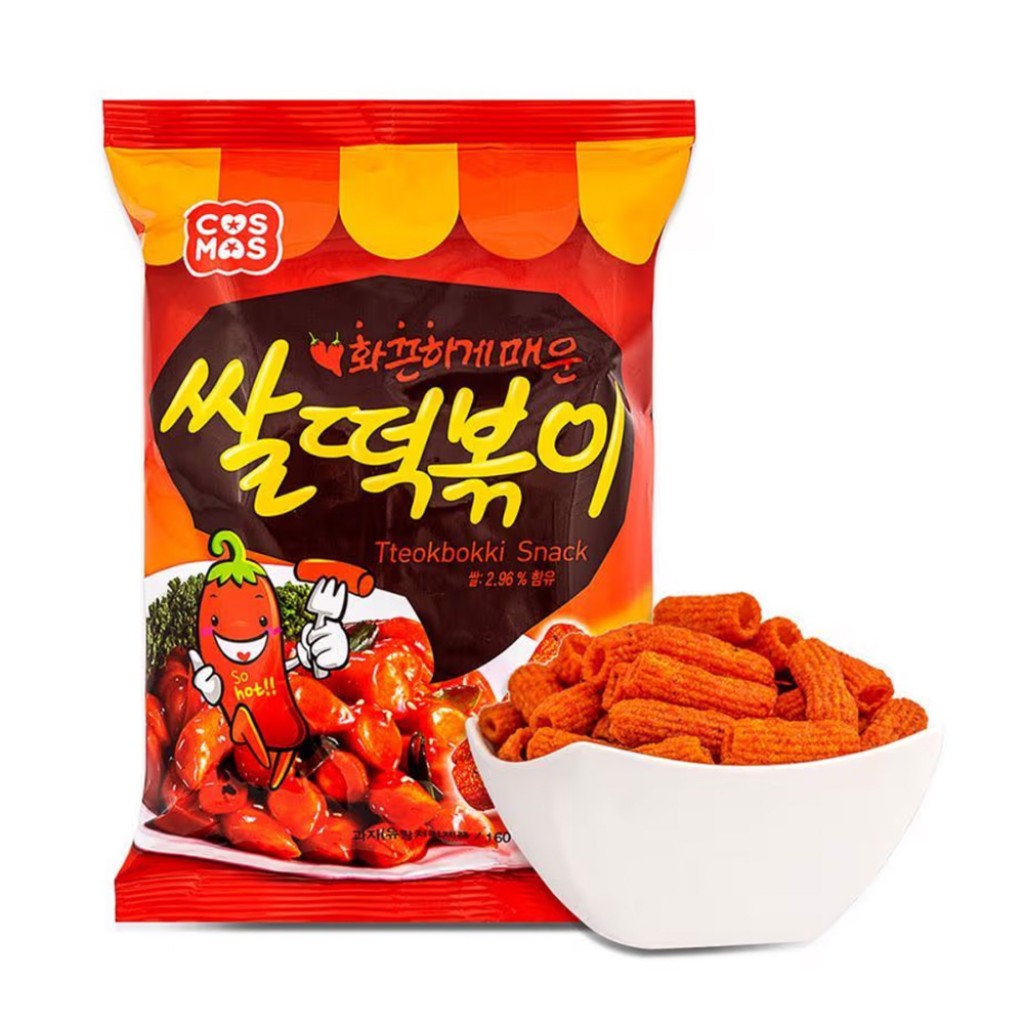 Salgadinho de Arroz Picante Tteokbokki 160g Cosmos