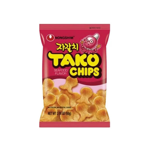 Salgadinho de Polvo Tako Chips Nongshim 60g - Snack Coreano